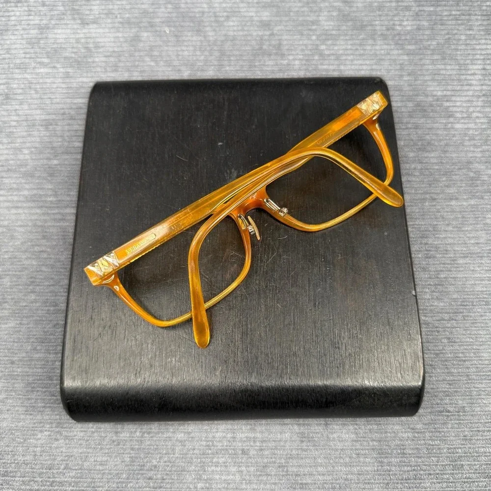 Vera Wang VA20 TI Y2k Eyeglasses Framesq Tortoise Amber Cat Eye Frames 56-16-140